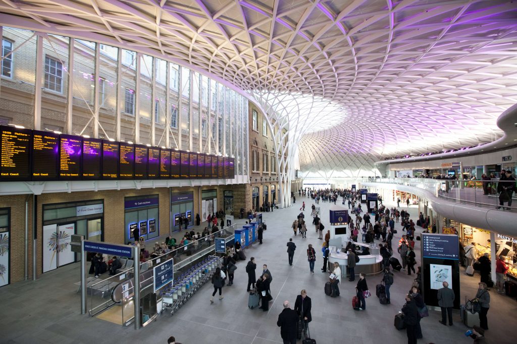 Kings Cross roof and shops