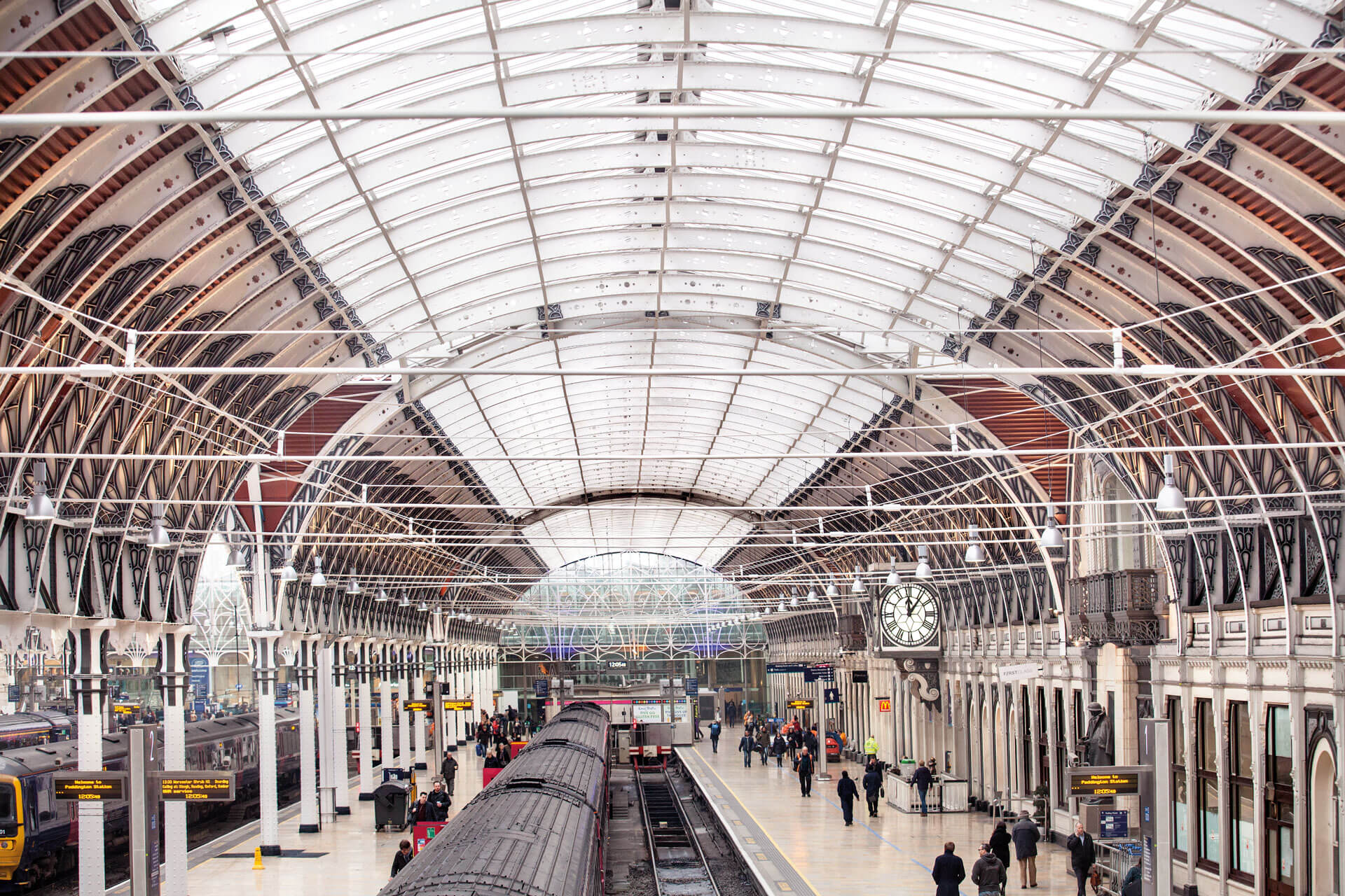 Paddington Station London Paddington Station High Res Stock Photo