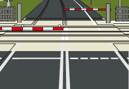 Graphic showing road markings