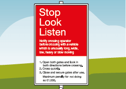 Stop, look, listen graphic