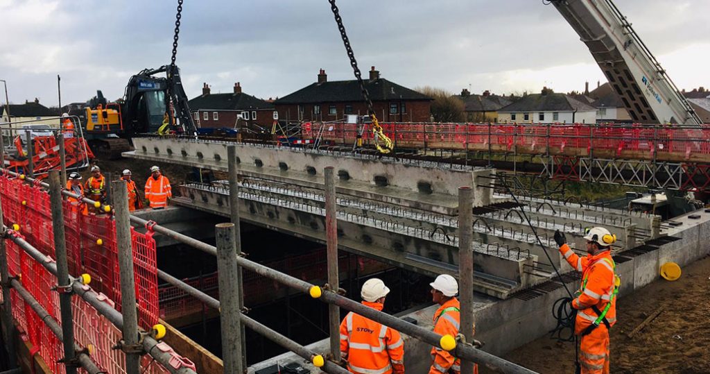 ury Road Lytham, St Annes bridge work