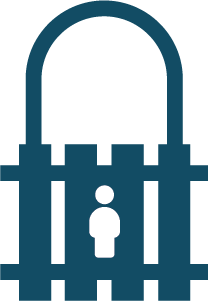 Privacy notice icon of a padlock