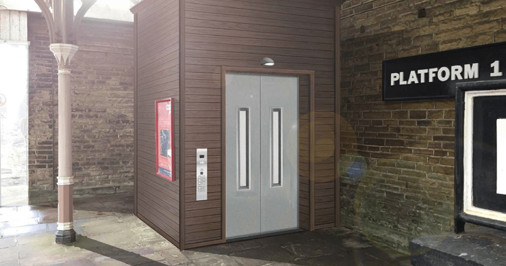 Hebden Bridge station lift