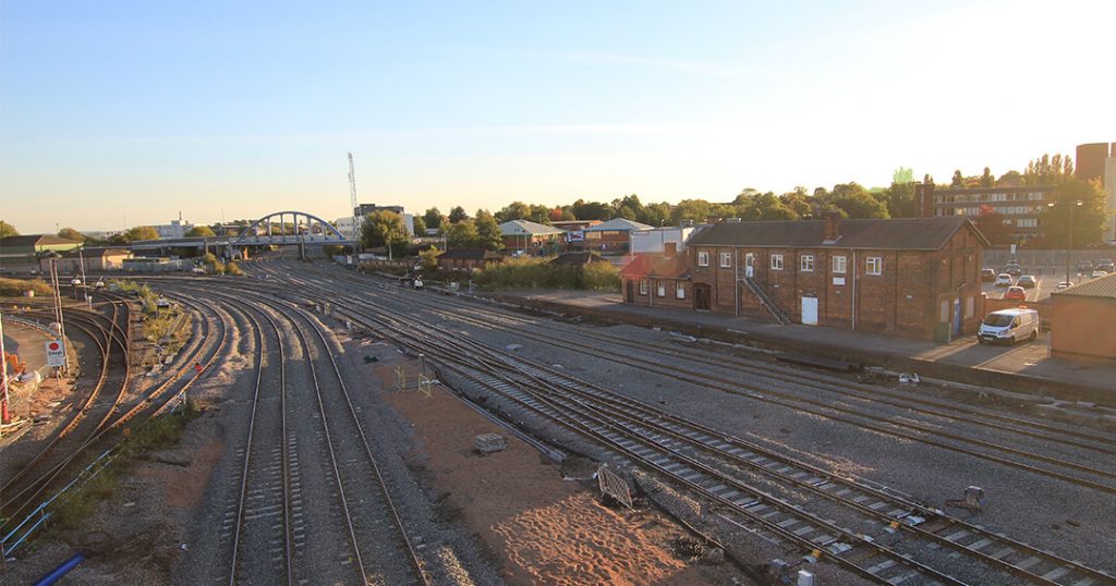 New track layout south of Derby