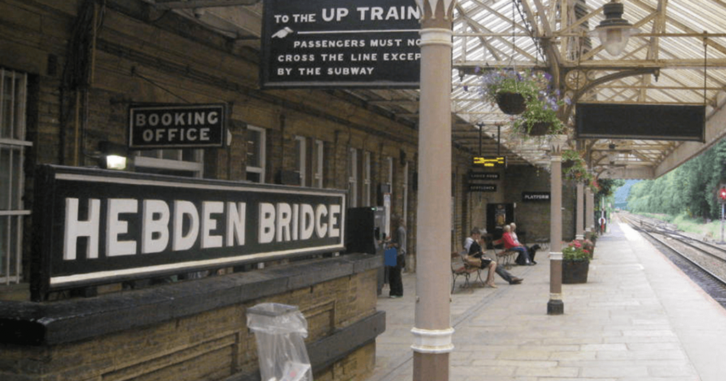 Hebden Bridge station platform