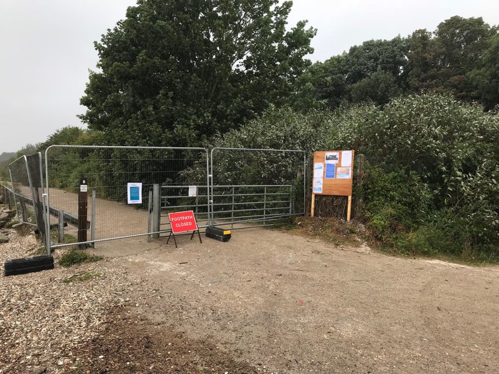 Closed footpath