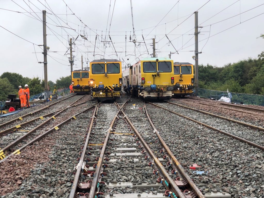 Tampers parked up at a depot