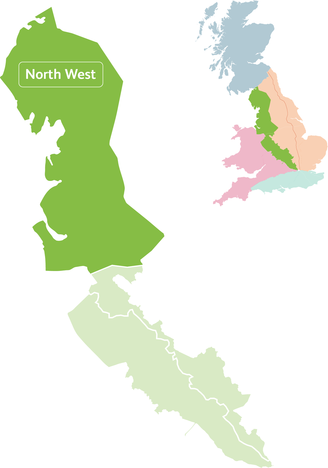 Uk map west of north Location map