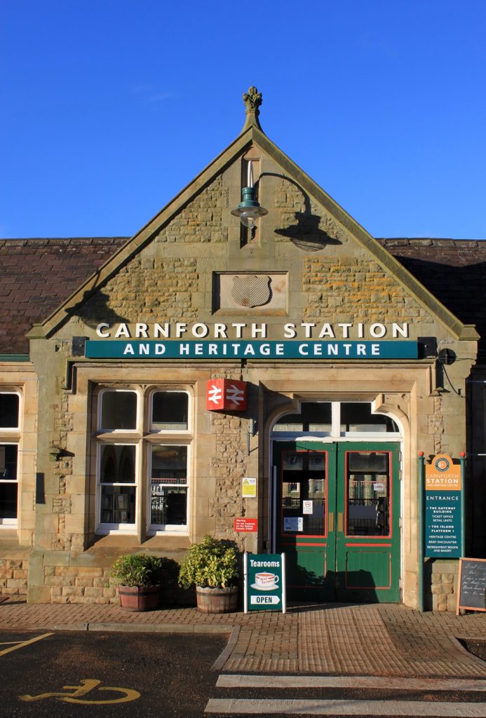 The front entrance to Carnforth station and Heritage Centre