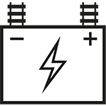 Electrification and power supply icon