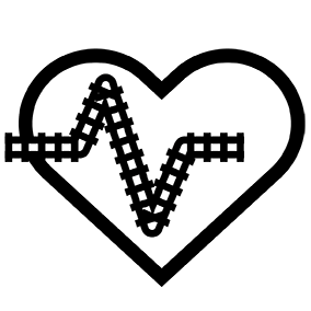 heart icon with heartbeat signal