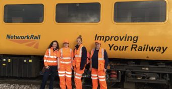 All female team in first for track inspection