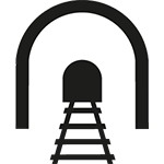 Railway tunnel icon