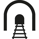 Railway tunnel icon