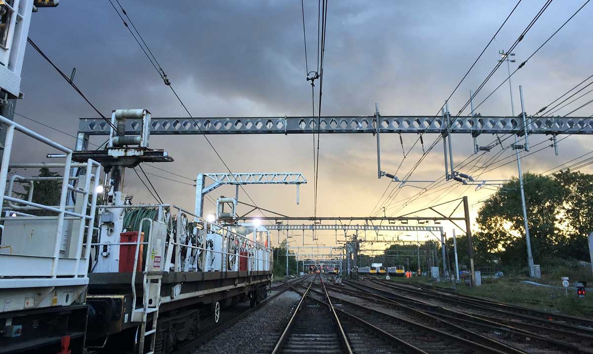 Overhead electrification renewal work