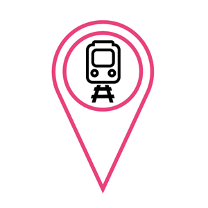 Train map stop icon