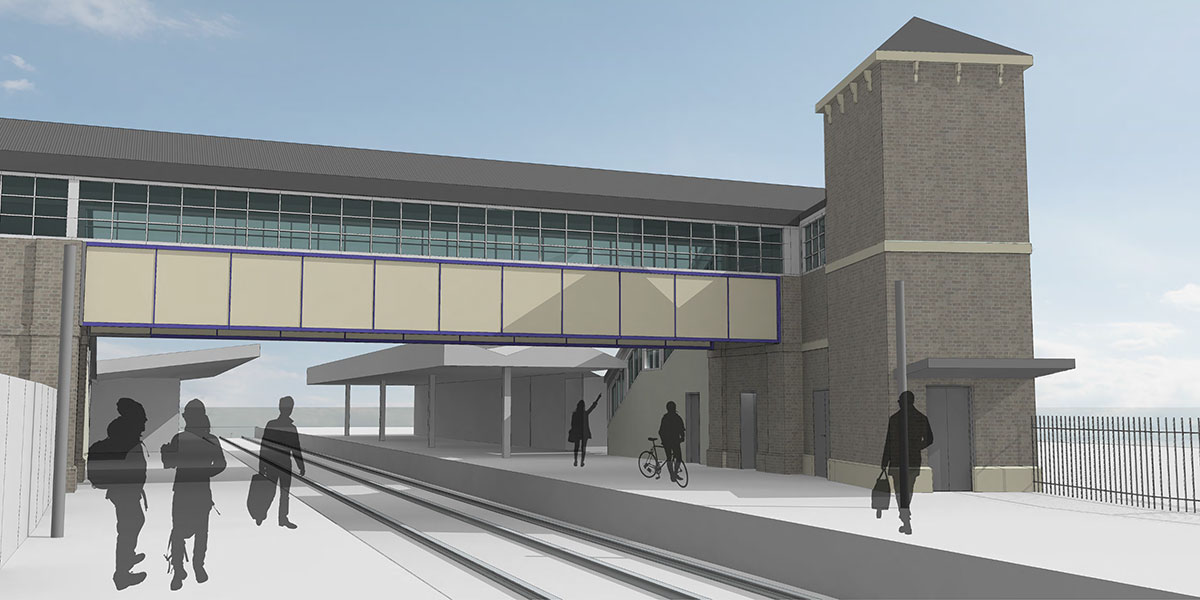 Visualisation of proposed Teddington station footbridge redevelopement