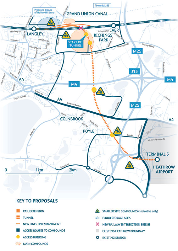 Map of proposed rail link, download map (PDF, 197 KB) 