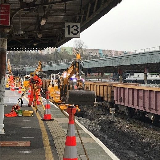 Bristol Temple Meads Regeneration track work