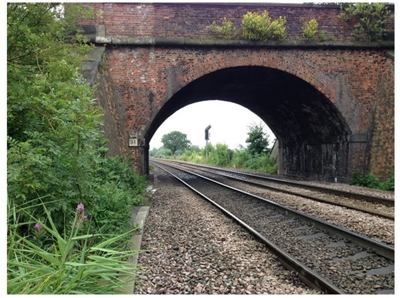 Bridge by South Milford level crossing