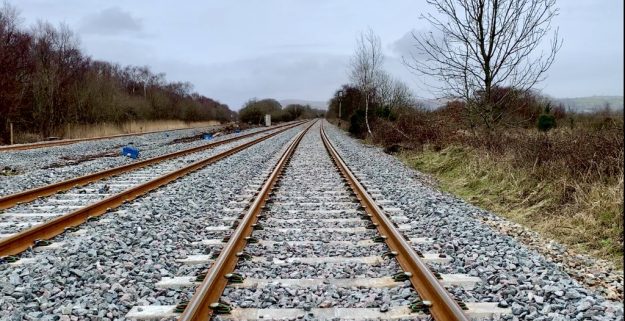 Newly laid track