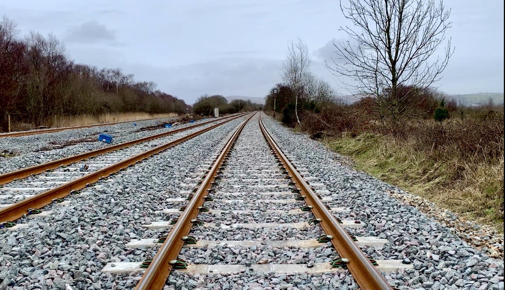 Newly laid track