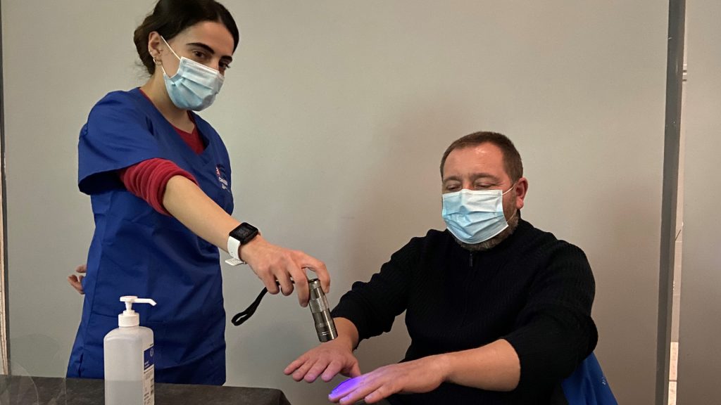 London Euston station staff volunteer to train for the covid vaccination effort