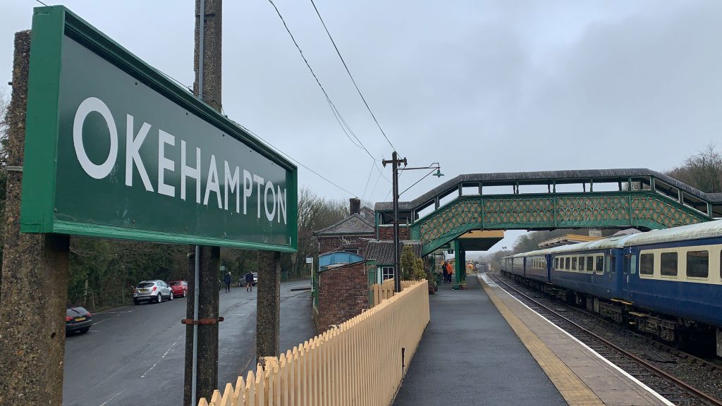 Okehampton Station platform