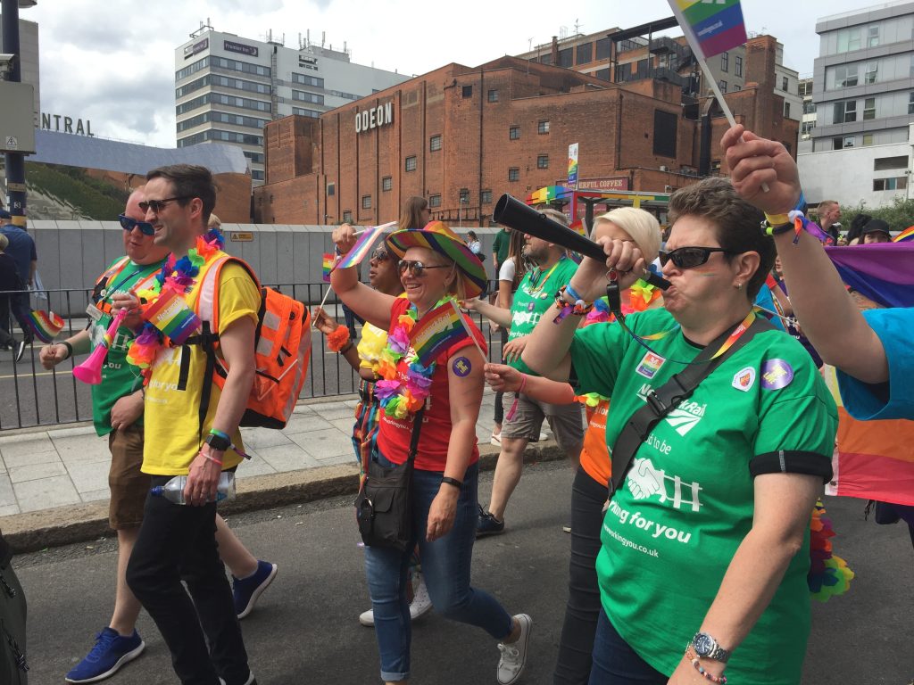 Network Rail colleagues attend Birmingham Pride