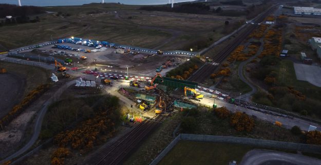 Replacing the Siddick bridge in Cumbria, early May bank holiday 2021