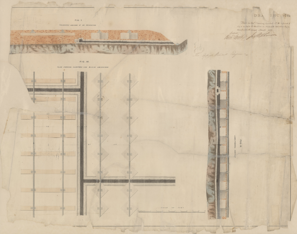 Archive drawing of the standard gauge