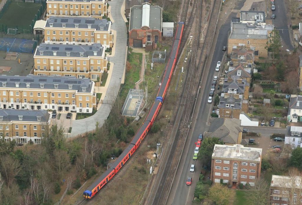 Aerial view of Twickenham Junction