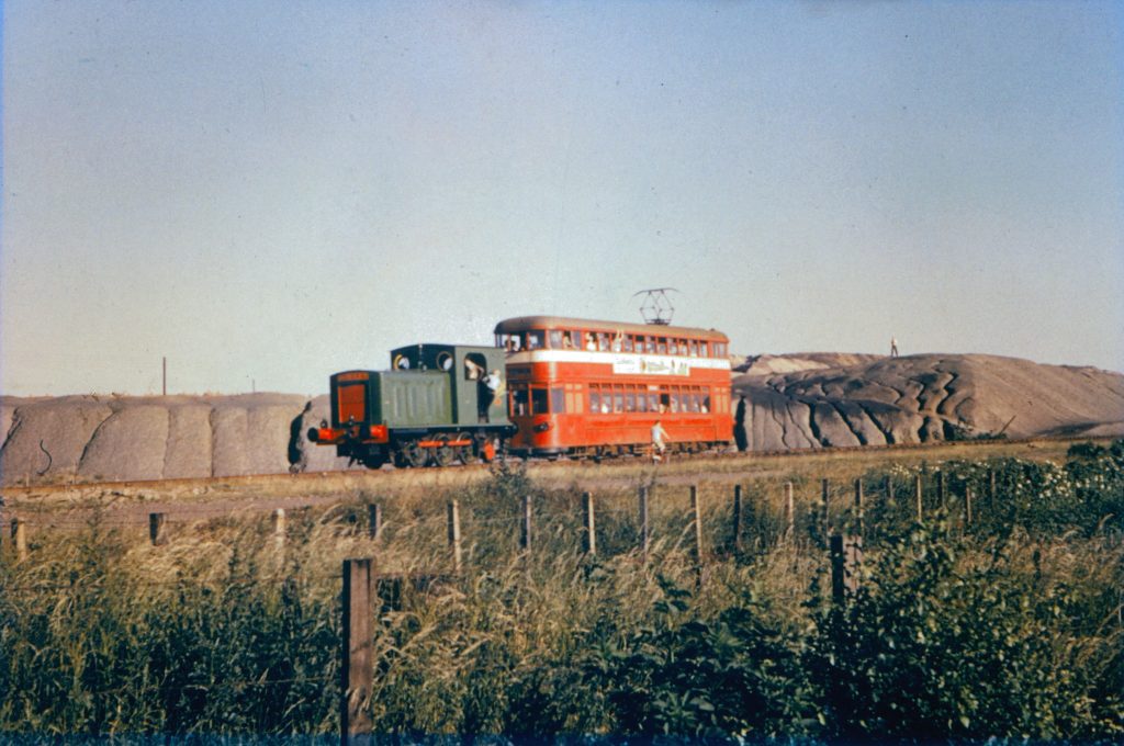 One of the Middleton Railway's first trains, on 24 June 1960, daytime