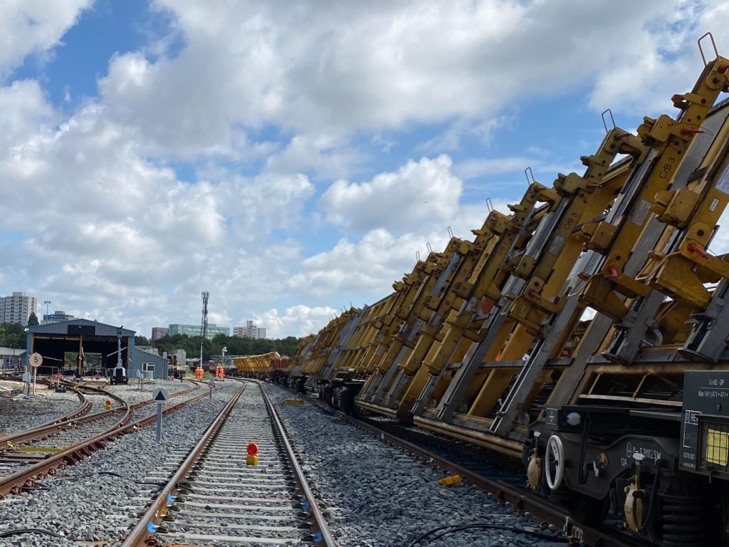 Track works in Bristol, daytime