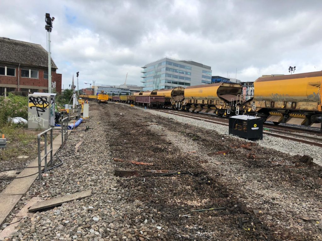 Track works in Bristol, daytime