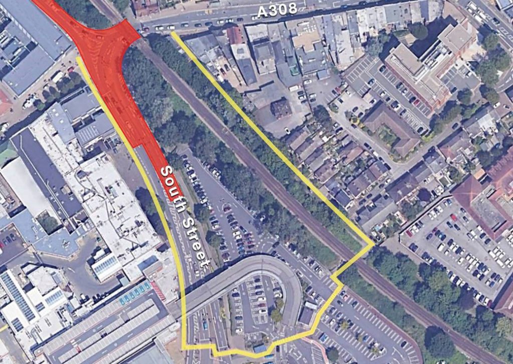 Map showing the road closure and pedestrian diversion