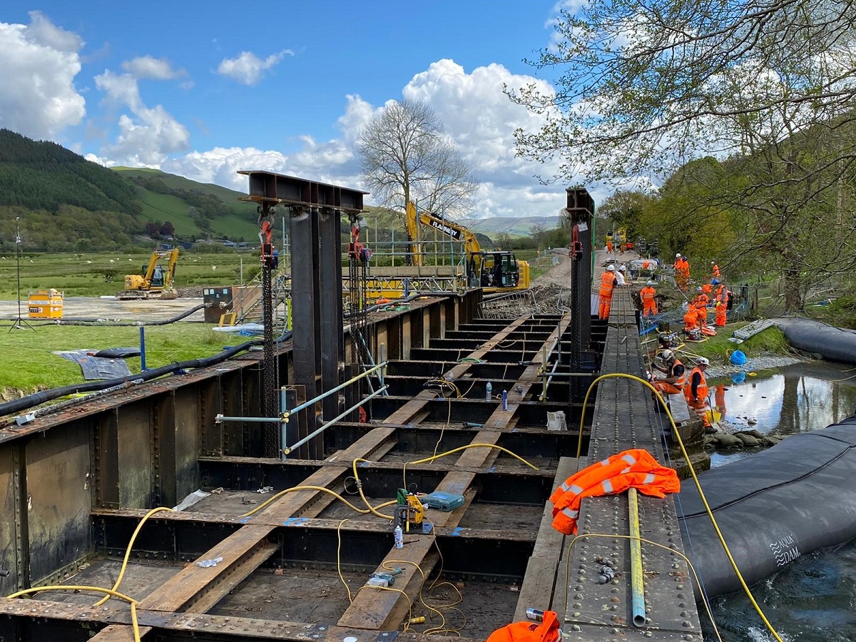 Shot of Black Bridge deck without track 