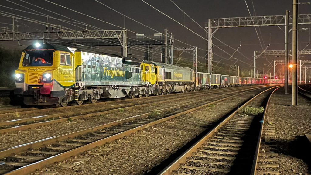 Jumbo freight service on West Coast Main Line 