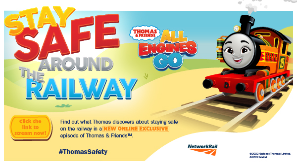 Thomas and Friends, Nia on track educational poster