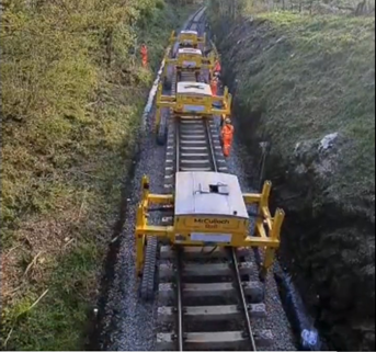 McCullock panel lifter on Dartmoor Line. 