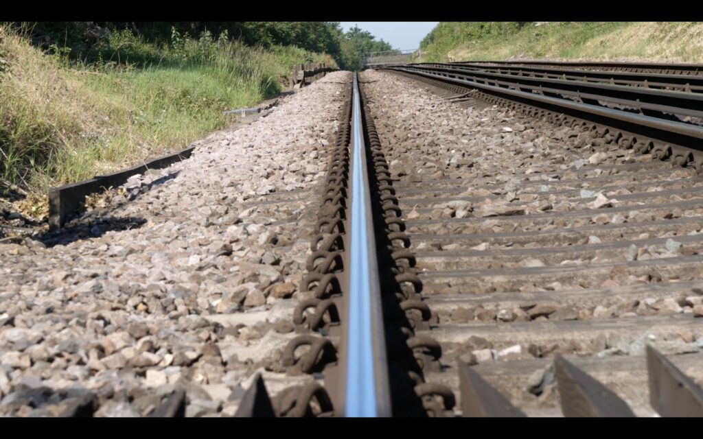 Close up of rail in Southern Region during heatwave