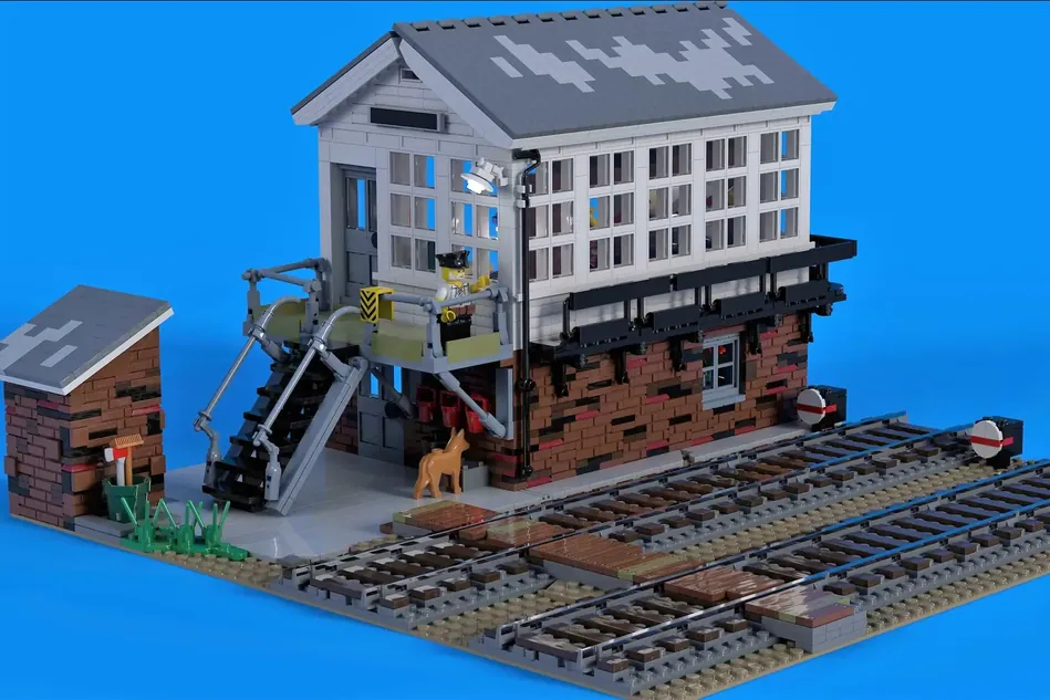 Jefry Been's signal box made from Lego.