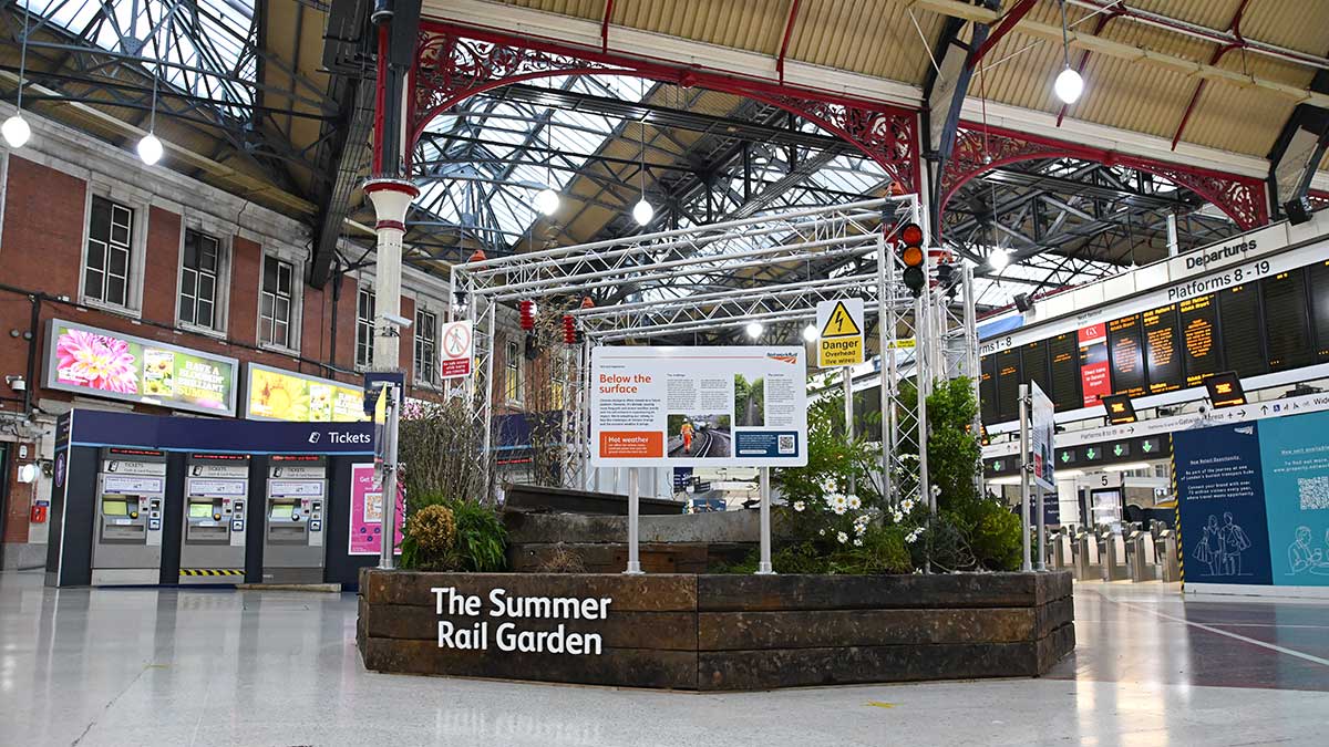 London station gets summer garden makeover to highlight the impact of climate change on the railway