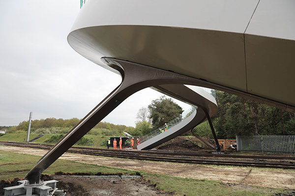 Flow footbridge underside view 2