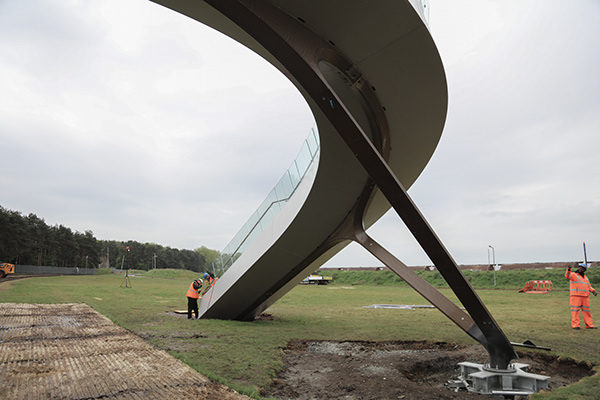 Flow footbridge underside