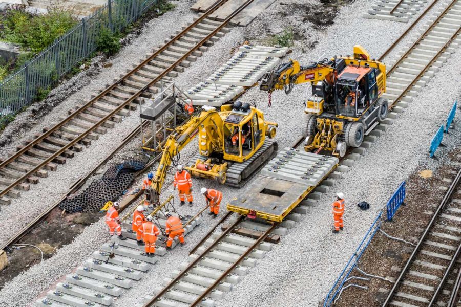 Queens Road track work