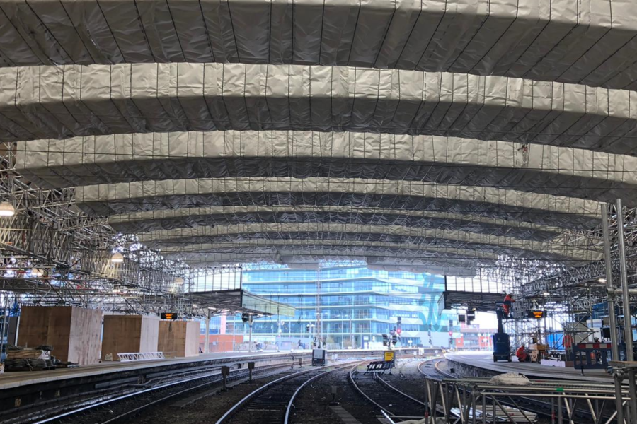 Bristol Temple Meads – main train shed scaffolding