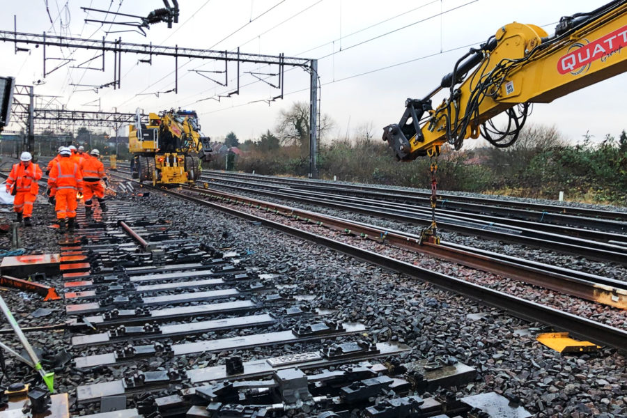 Switches and crossings renewal at Wembley