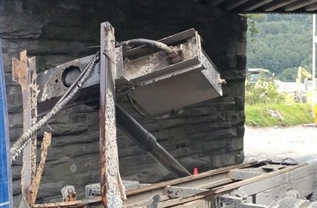 Machynlleth bridge strike 1