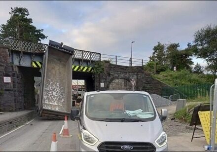 Machynlleth bridge strike 2